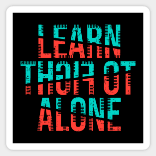 learn to fight alone Sticker